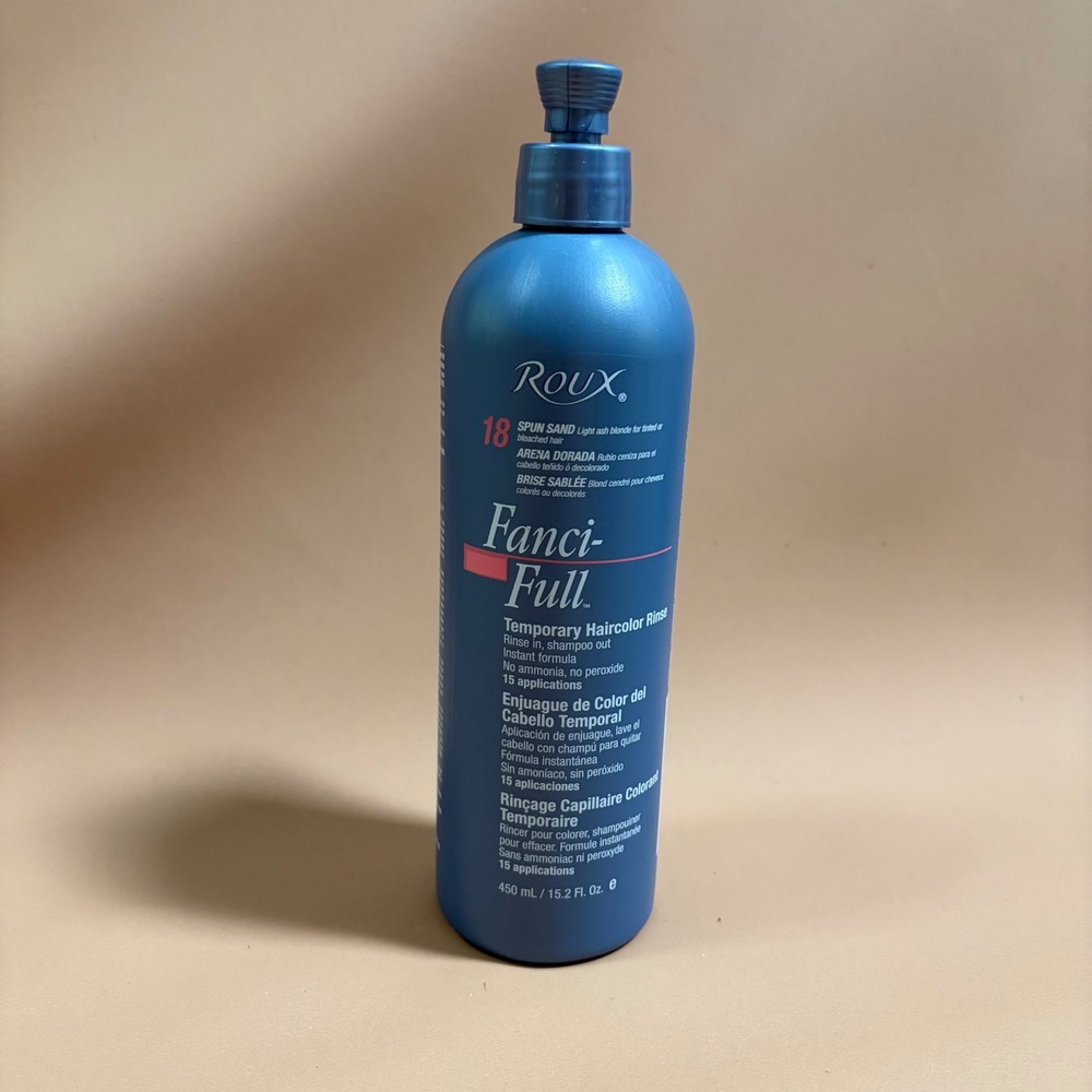 Roux Fanci-Full 18 Spun Sand Temporary Haircolor Rinse 15.2 oz Light Ash Blonde